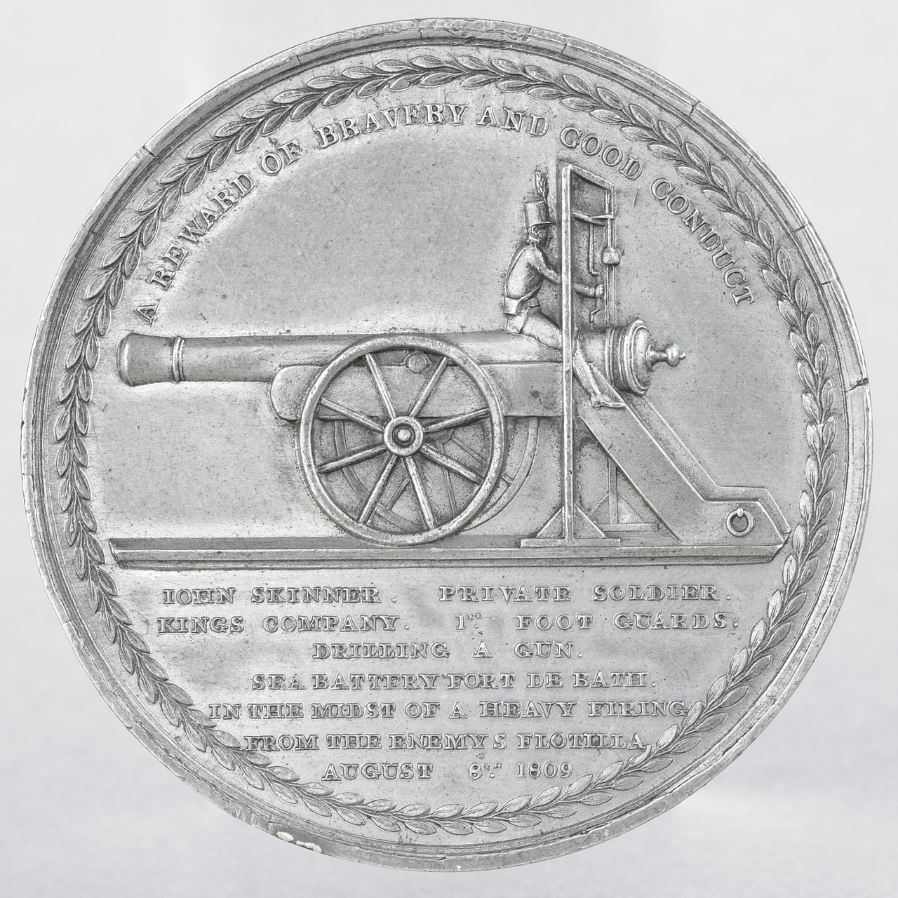 Medaille voor John Skinner (Fort de Bath 1809)