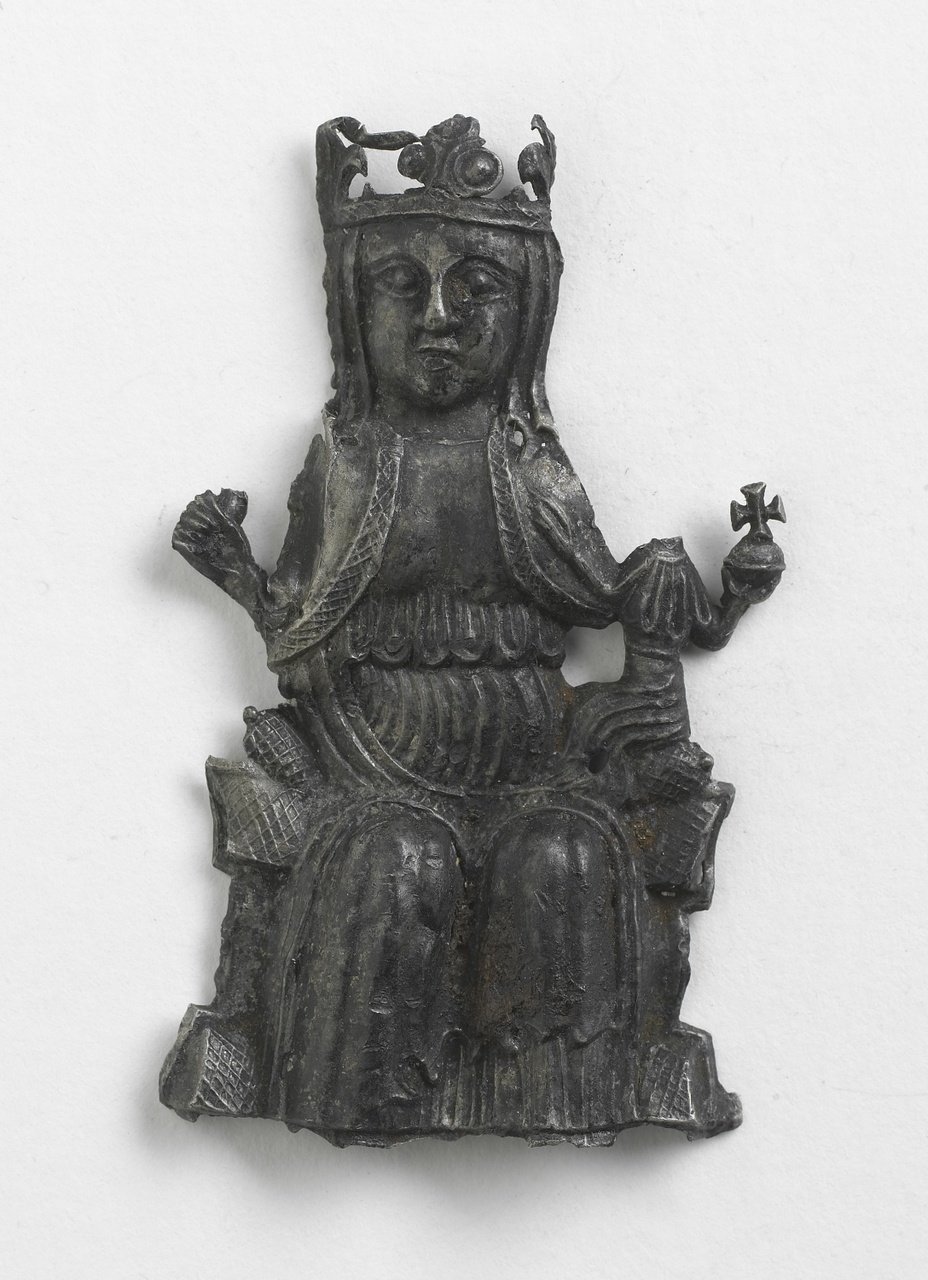 Pelgrimsinsigne voorstellende Maria met kind, Walsingham